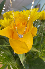 Load image into Gallery viewer, Vintage Oval Diamond Solitaire Necklace
