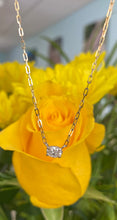 Load image into Gallery viewer, Vintage Oval Diamond Solitaire Necklace