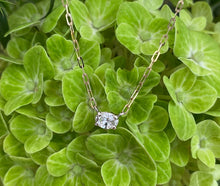Load image into Gallery viewer, Vintage Oval Diamond Solitaire Necklace