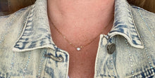 Load image into Gallery viewer, Vintage Oval Diamond Solitaire Necklace