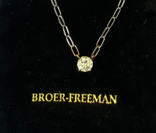 Load image into Gallery viewer, Vintage White Gold Diamond Solitaire Necklace