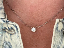 Load image into Gallery viewer, Vintage White Gold Diamond Solitaire Necklace