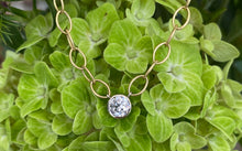 Load image into Gallery viewer, 18K Yellow Gold Vintage Bezel Set Round Diamond Necklace