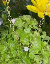 Load image into Gallery viewer, 18K Yellow Gold Vintage Bezel Set Round Diamond Necklace