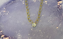 Load image into Gallery viewer, 18K Yellow Gold Vintage Bezel Set Round Diamond Necklace