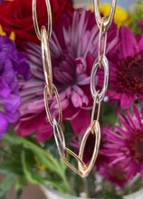 Load image into Gallery viewer, 14K Two Tone Oval Link Bracelet