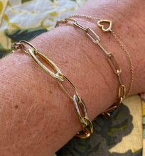 Load image into Gallery viewer, 14K Two Tone Oval Link Bracelet
