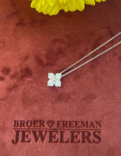Load image into Gallery viewer, Diamond Quatrefoil Pendant Necklace