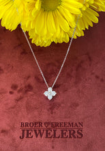 Load image into Gallery viewer, Diamond Quatrefoil Pendant Necklace