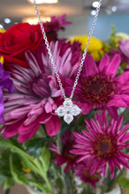Load image into Gallery viewer, Diamond Quatrefoil Pendant Necklace