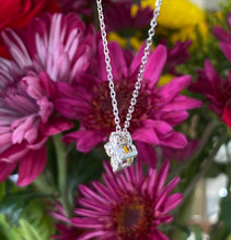 Load image into Gallery viewer, Petite Diamond Quatrefoil Pendant Necklace