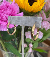 Load image into Gallery viewer, Yellow Gold Slow Twist Hoops