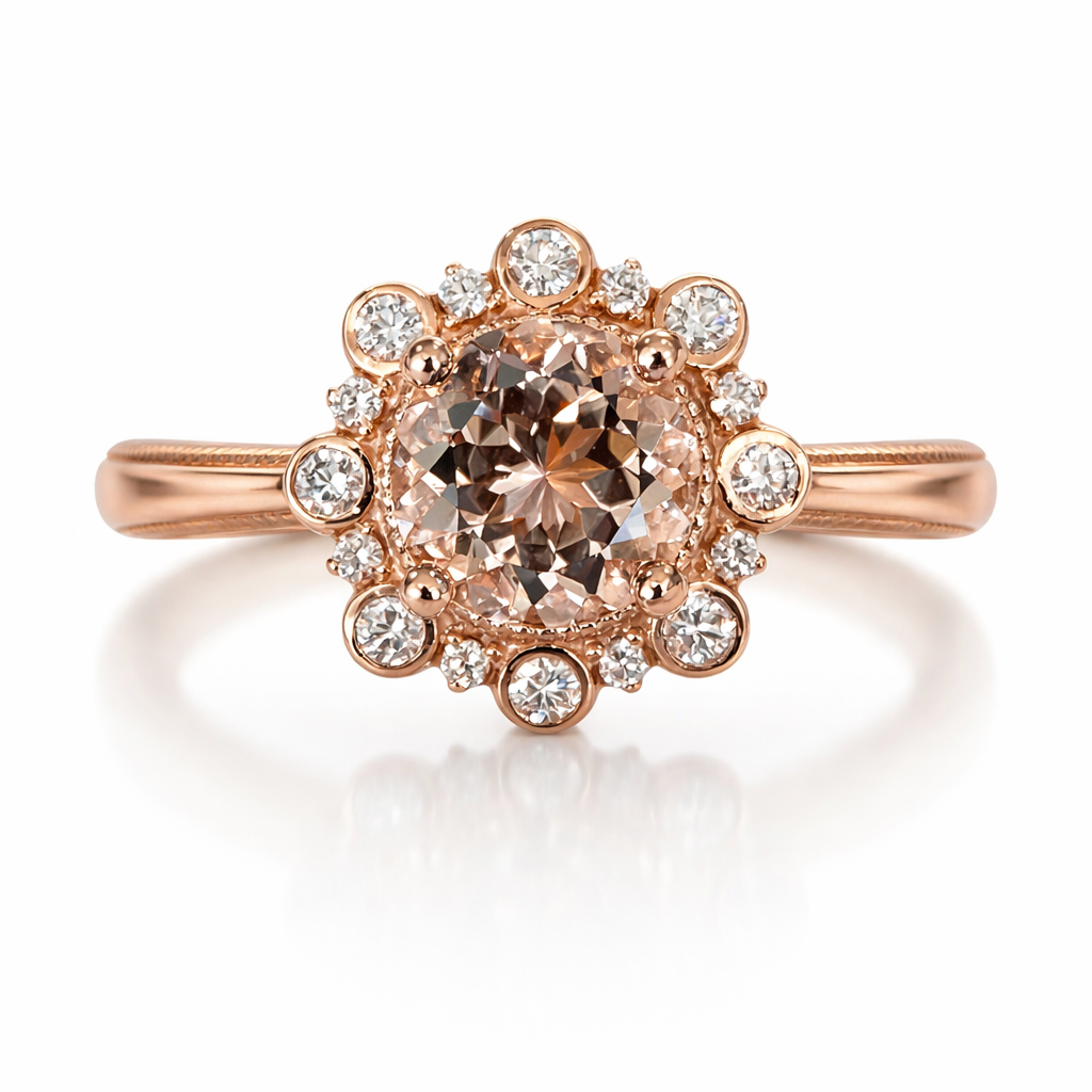Rosé Radiance Morganite & Diamond Ring