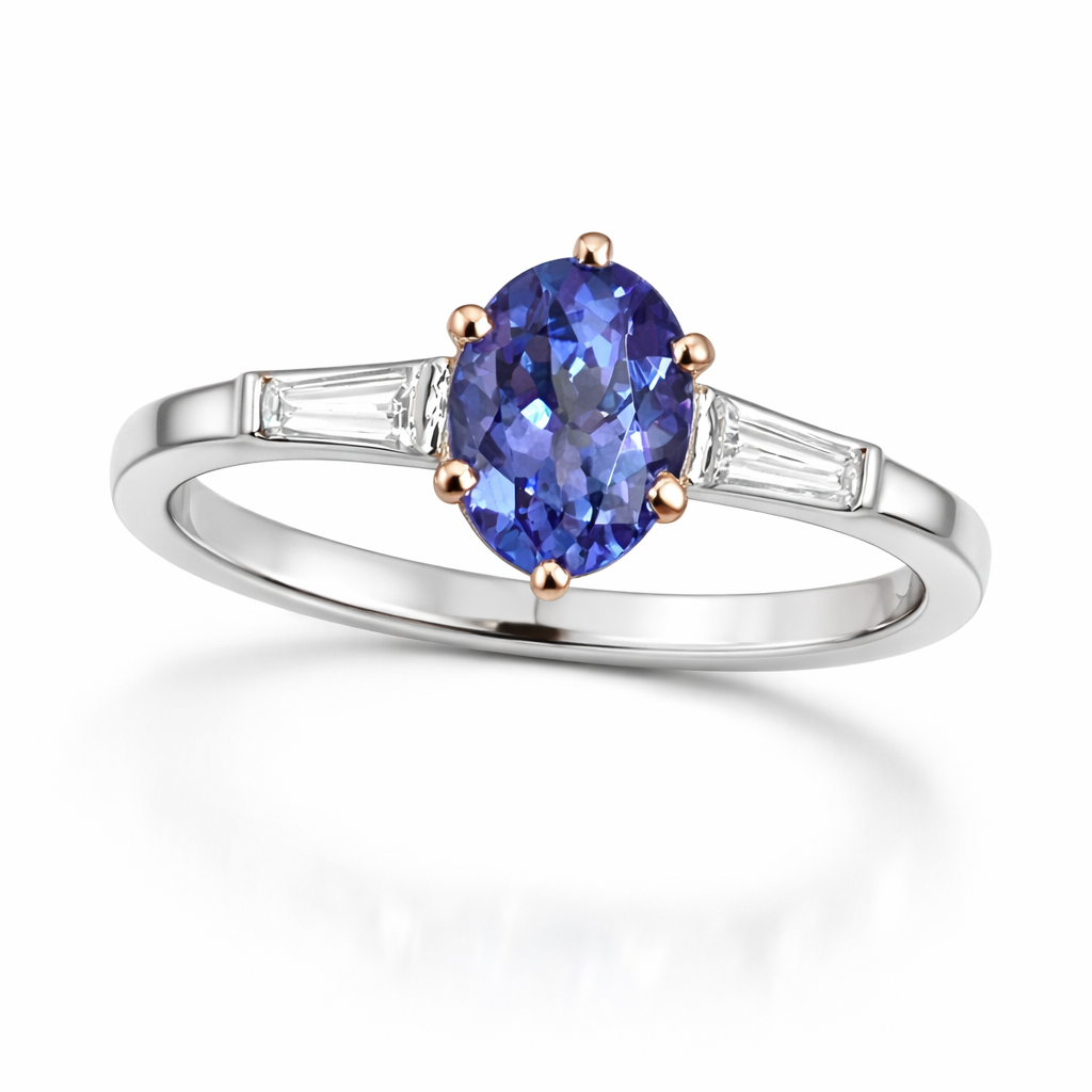 The Rosewater Tanzanite & Diamond Ring