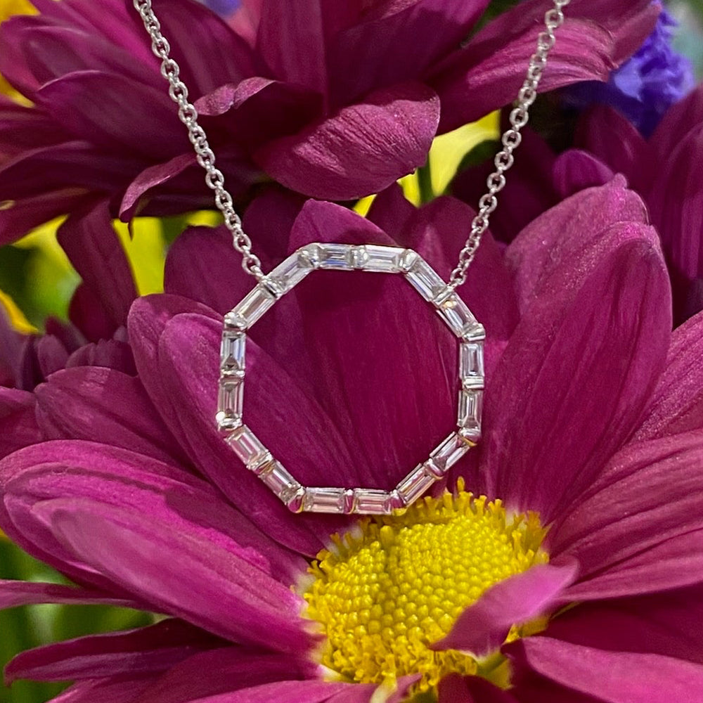 Geometric Grace Diamond Necklace