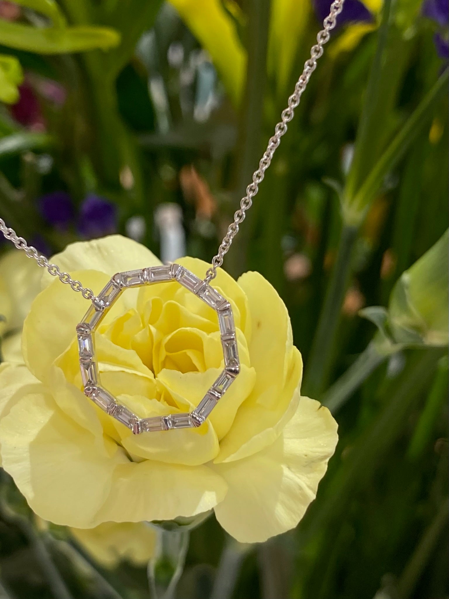 Geometric Grace Diamond Necklace