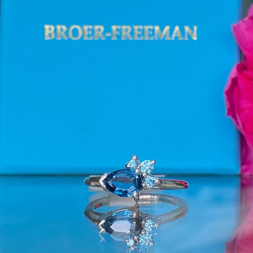 The Azure Bloom Ring - One of a Kind
