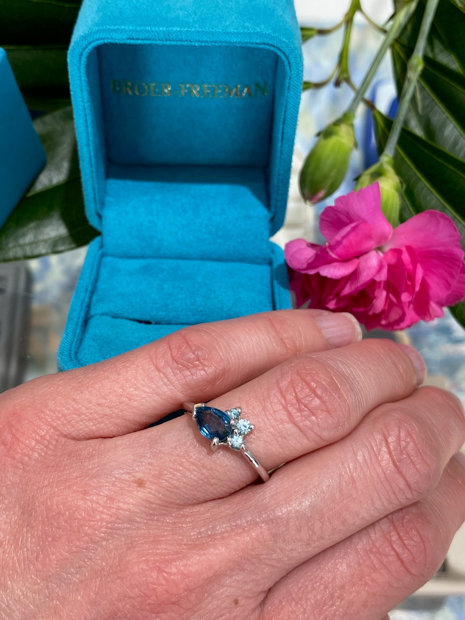 The Azure Bloom Ring - One of a Kind