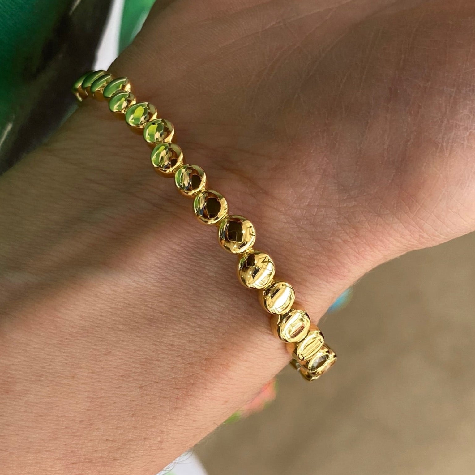 The Rainbow Orbit Bangle Bracelet