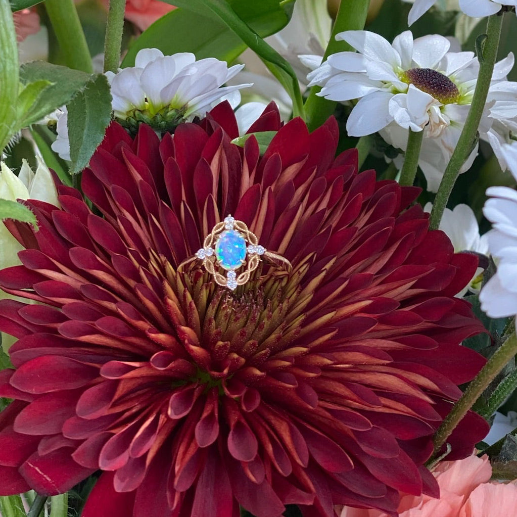 Enchanted Opal Garden Ring