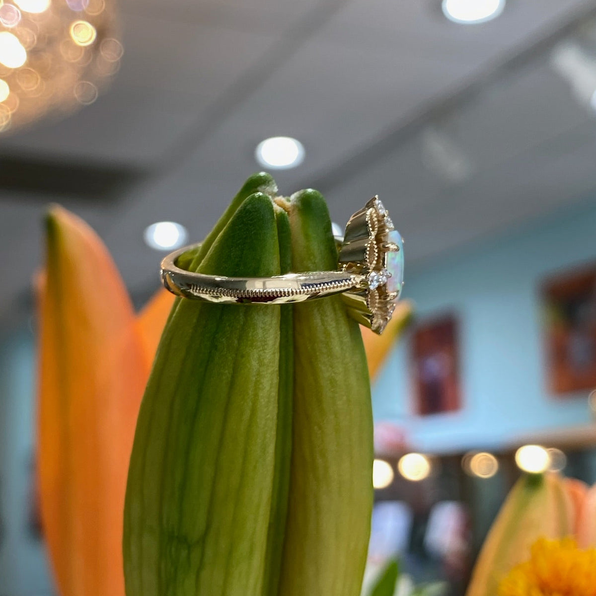 Enchanted Opal Garden Ring
