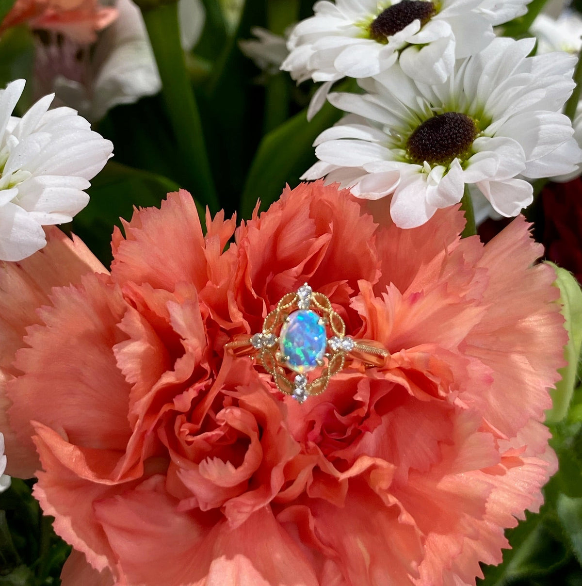 Enchanted Opal Garden Ring