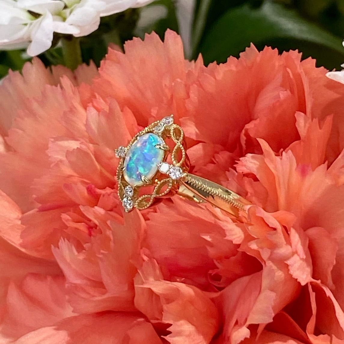 Enchanted Opal Garden Ring