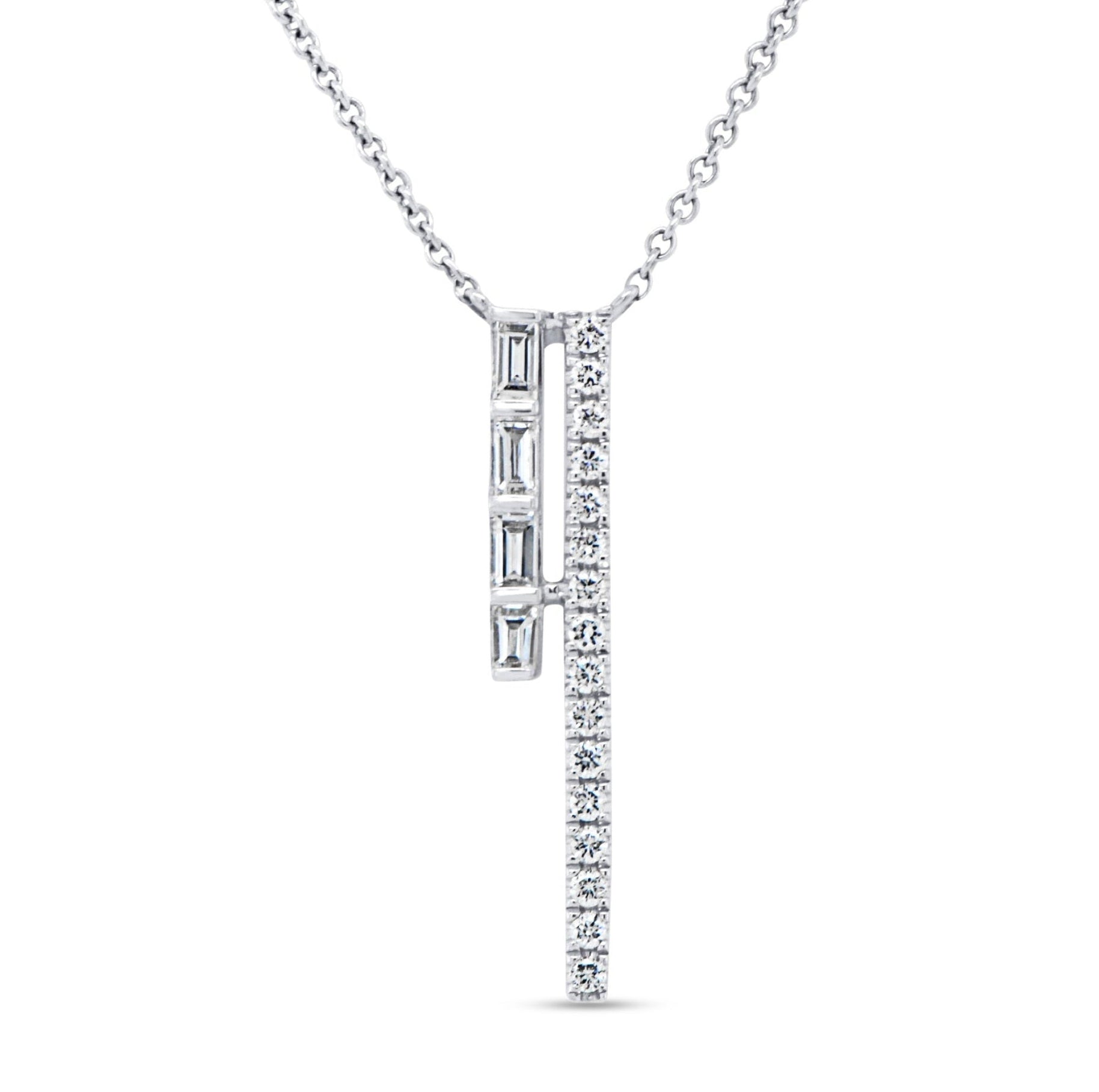 Aligned in Light Diamond Necklace