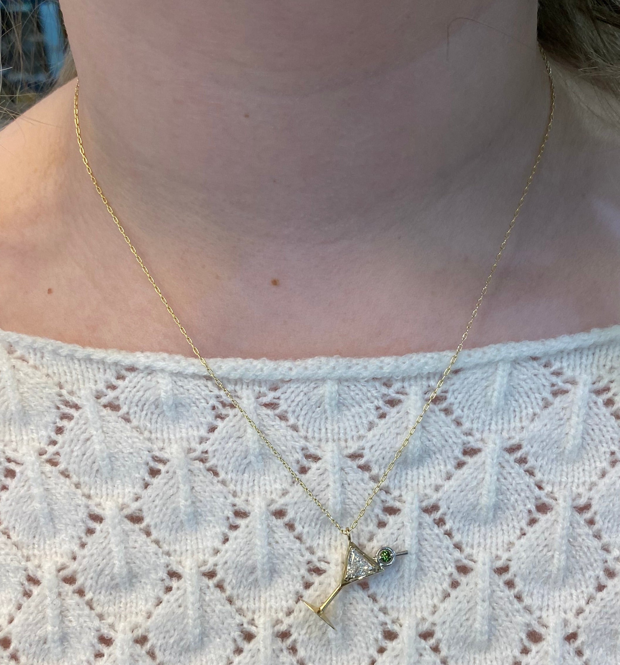 Shaken, Not Stirred Martini Necklace 🍸 One of a Kind