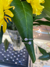 Load image into Gallery viewer, White Gold and Diamond Bypass Style Ring