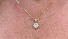 Load image into Gallery viewer, Diamond Cluster Pendant Necklace