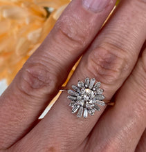 Load image into Gallery viewer, Vintage Starburst Diamond Ring