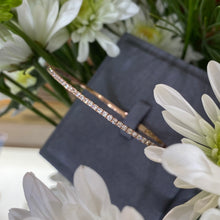 Load image into Gallery viewer, Rose Gold Diamond Flex Bangle