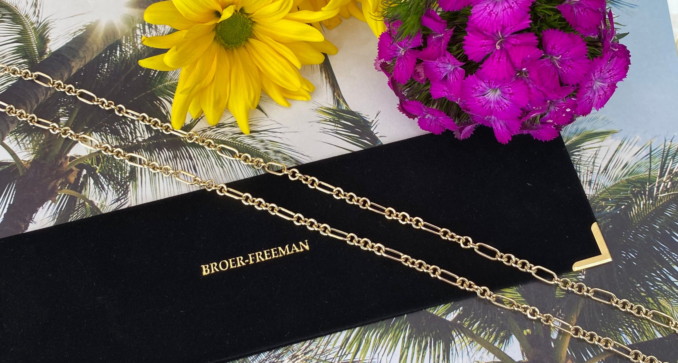 14K Yellow Gold Round Figaro Link Chain