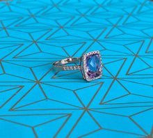 Load image into Gallery viewer, Rose Gold Pink Amethyst and Diamond Cocktail Ring