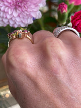Load image into Gallery viewer, Gemstone Flower Burst Ring