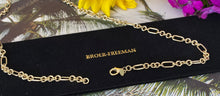 Load image into Gallery viewer, 14K Yellow Gold Round Figaro Link Chain