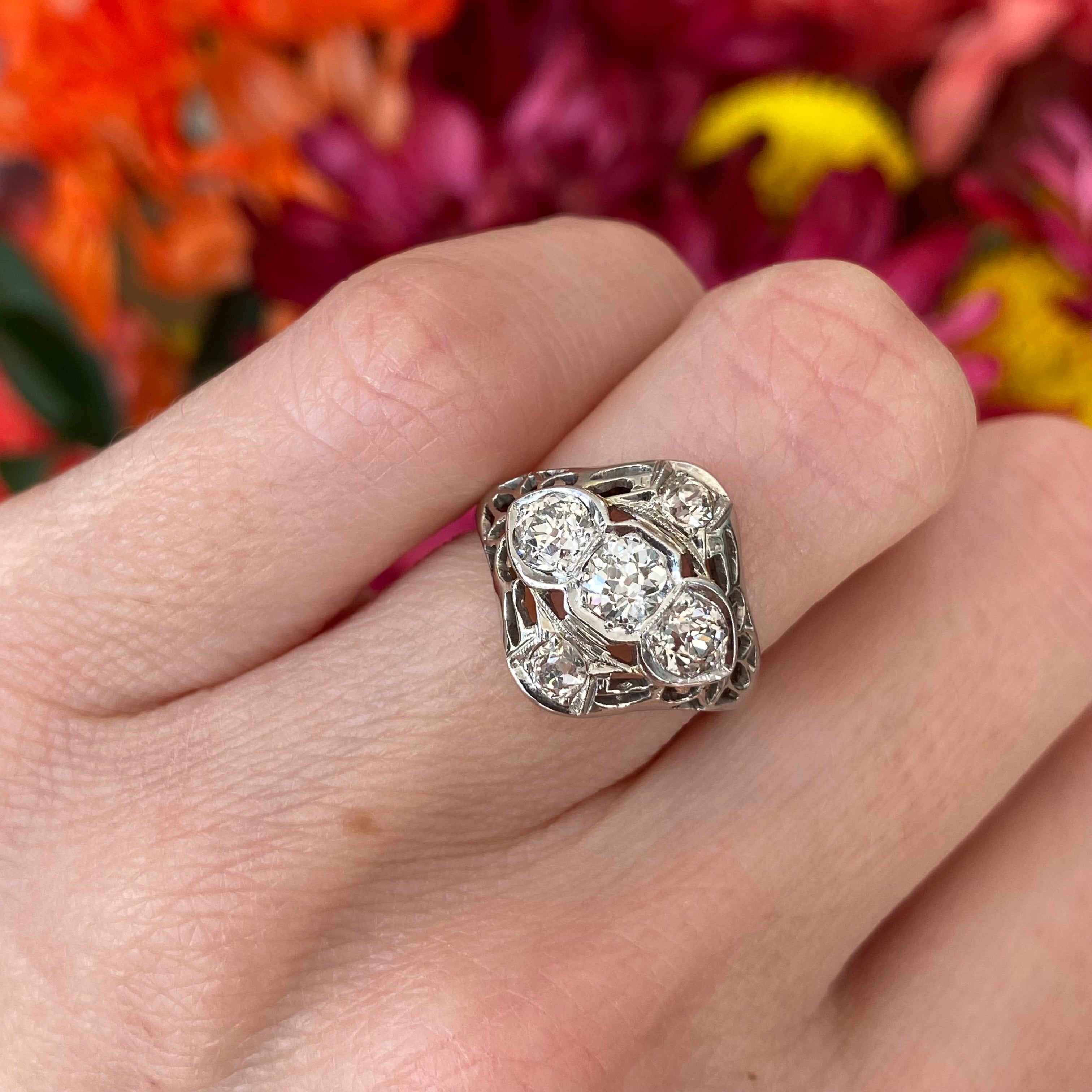 Pure Antique Diamond Magic Ring - Vintage