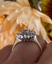 Load image into Gallery viewer, Vintage Starburst Diamond Ring