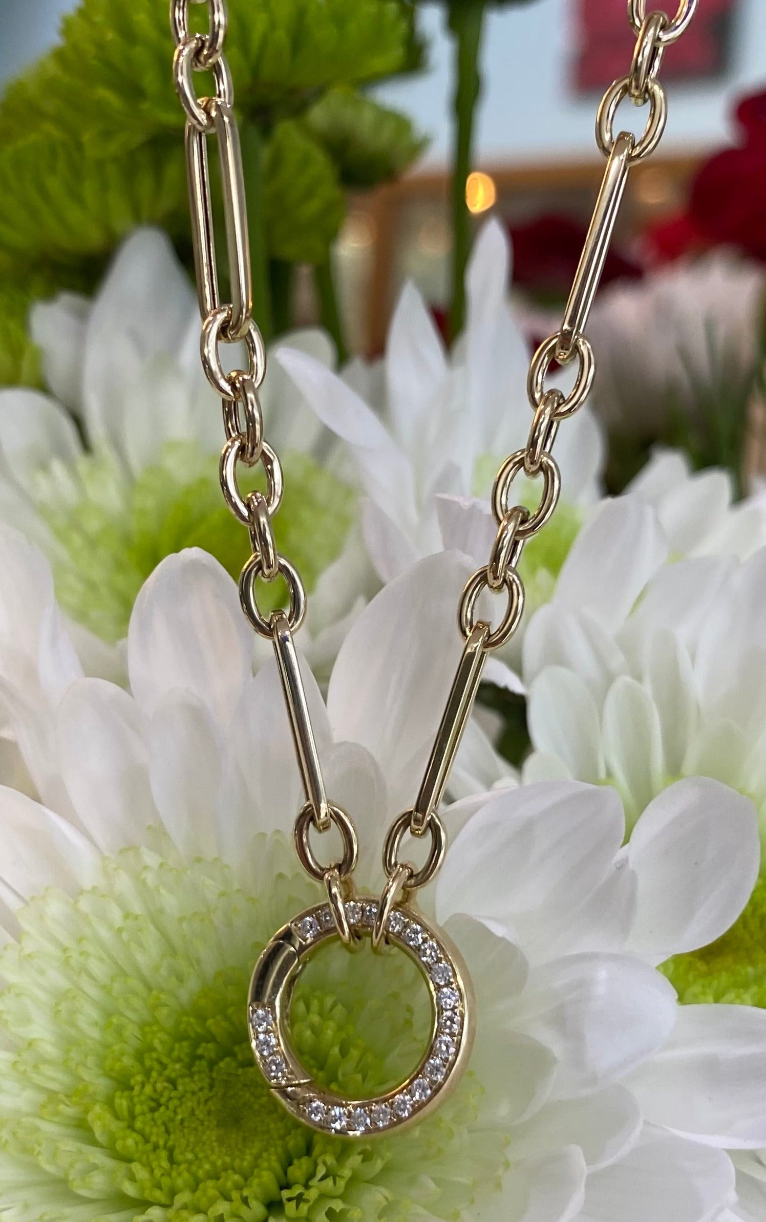 The Golden Clover Embrace Necklace