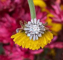 Load image into Gallery viewer, Vintage Starburst Diamond Ring