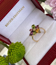 Load image into Gallery viewer, Gemstone Flower Burst Ring