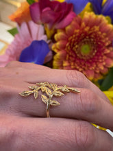 Load image into Gallery viewer, Yellow Gold Vine Leaf Ring
