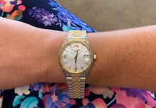 Load image into Gallery viewer, Mother of Pearl Dial Two Tone Band Watch