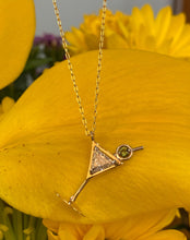 Load image into Gallery viewer, Yellow Gold Martini Necklace