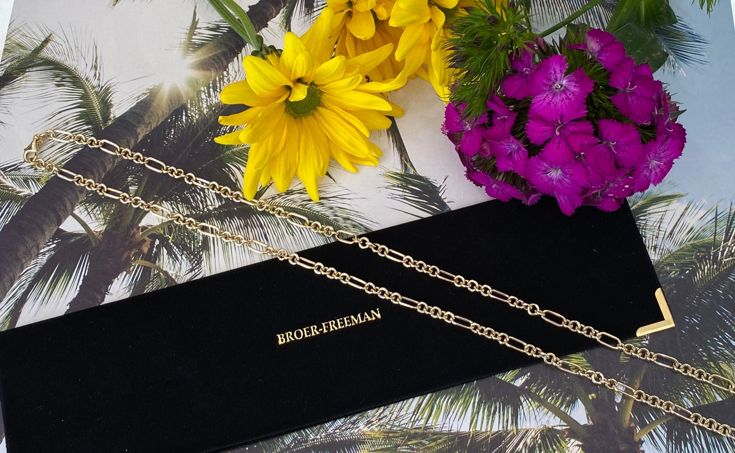 14K Yellow Gold Round Figaro Link Chain