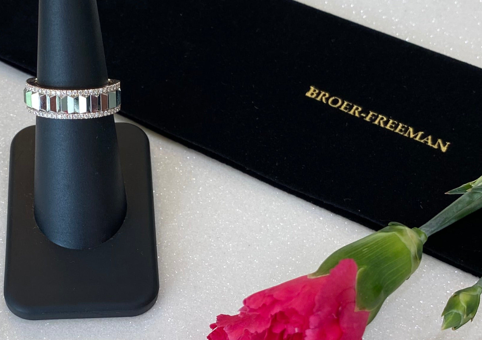 The Rose Gold Diamond Mirage Ring