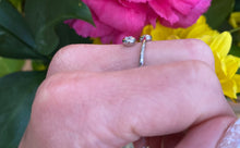 Load image into Gallery viewer, White Gold and Diamond Bypass Style Ring