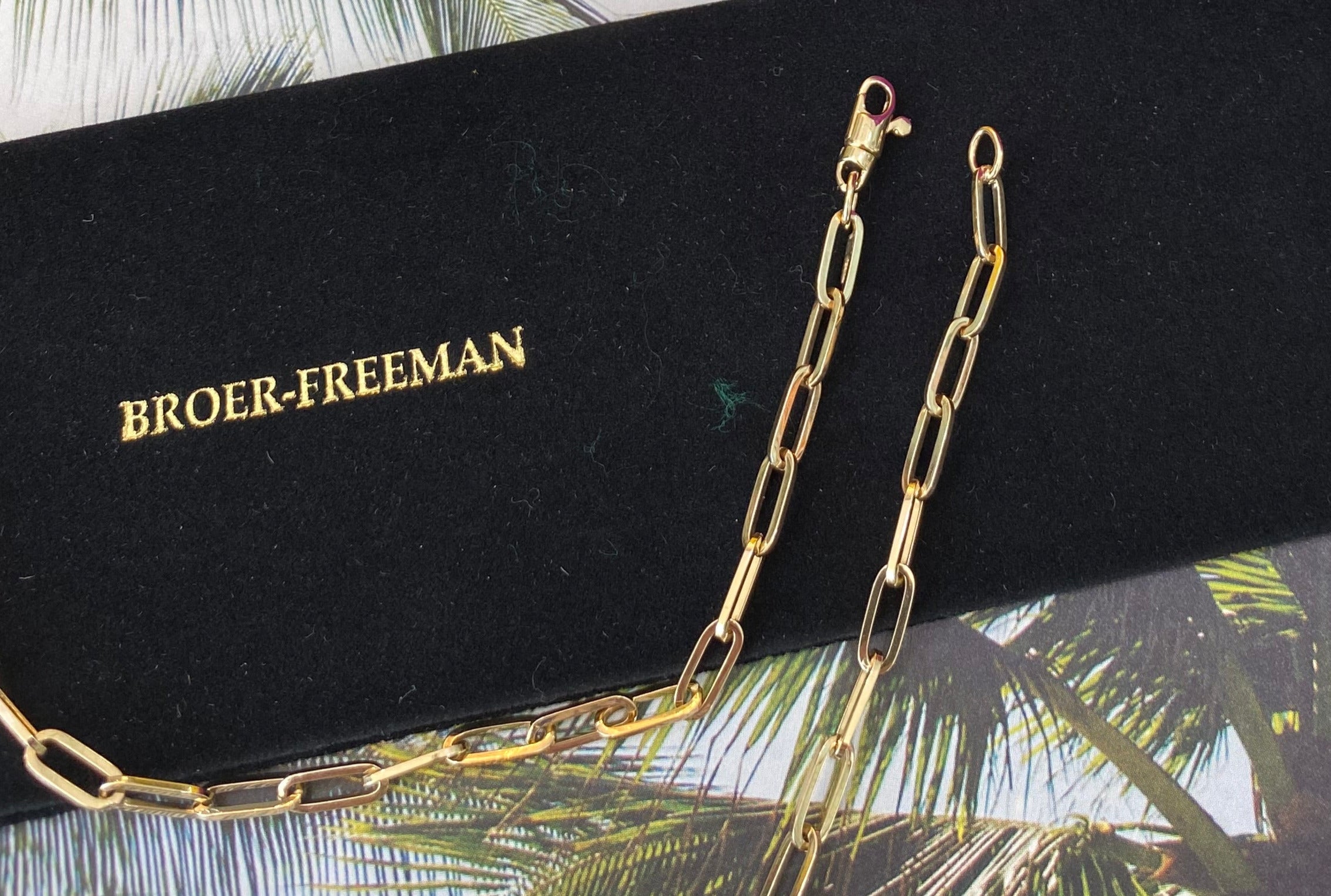 14K Yellow Gold Solid Paper Clip Chain