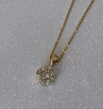 Load image into Gallery viewer, Diamond Cluster Pendant Necklace